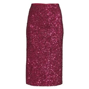 NWT Women's Hibiscus Casey Sequin Pencil Skirt, Size 4